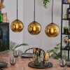 Koyoto Suspension, Boule lumineuse, Suspension Or, 3 lumières