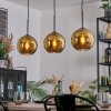 Koyoto Suspension, Boule lumineuse, Suspension Or, 3 lumières
