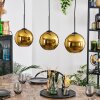 Koyoto Suspension, Boule lumineuse, Suspension Or, 3 lumières