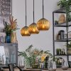Koyoto Suspension, Boule lumineuse, Suspension Or, 3 lumières