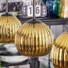 Koyoto Suspension, Boule lumineuse, Suspension Or, 3 lumières
