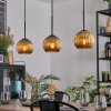Koyoto Suspension, Boule lumineuse, Suspension Or, 3 lumières