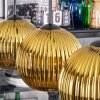 Koyoto Suspension, Boule lumineuse, Suspension Or, 3 lumières