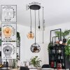 Koyoto Suspension, Boule lumineuse, Suspension, Suspension grappe Ambre, Clair, Fumé, 3 lumières