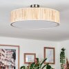 Foggia Plafonnier Nickel mat, 3 lumières
