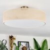Foggia Plafonnier Nickel mat, 3 lumières