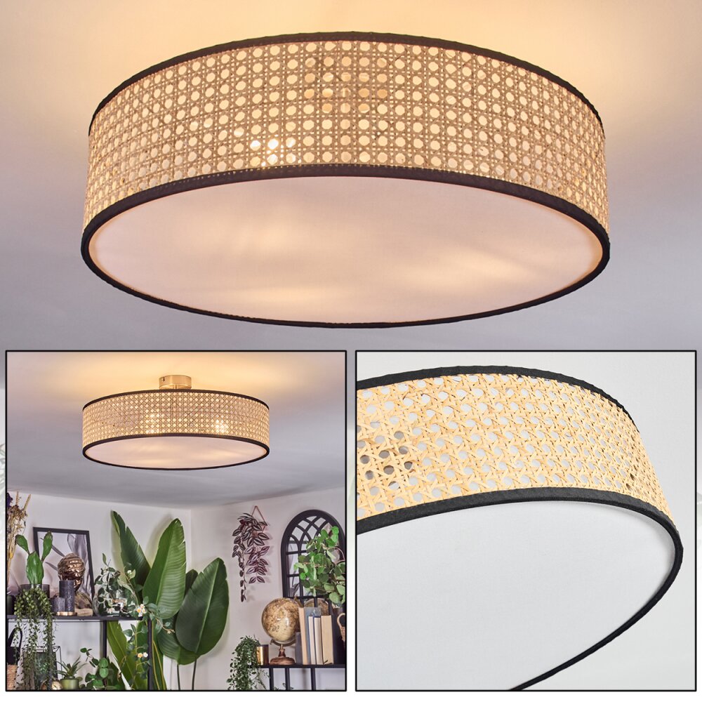 Foggia Plafonnier Nickel mat, 3 lumières main product photo