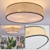 Foggia Plafonnier Nickel mat, 3 lumières