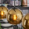 Koyoto Suspension, Boule lumineuse, Suspension Or, 3 lumières