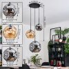 Ripoll Suspension, Boule lumineuse, Suspension, Suspension grappe Ambre, Fumé, 3 lumières