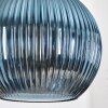 Koyoto Suspension, Boule lumineuse, Suspension, Suspension grappe 30 cm Bleu, Or, Vert, 3 lumières