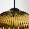 Koyoto Suspension, Boule lumineuse, Suspension Bleu, Or, Vert, Cuivré, 4 lumières