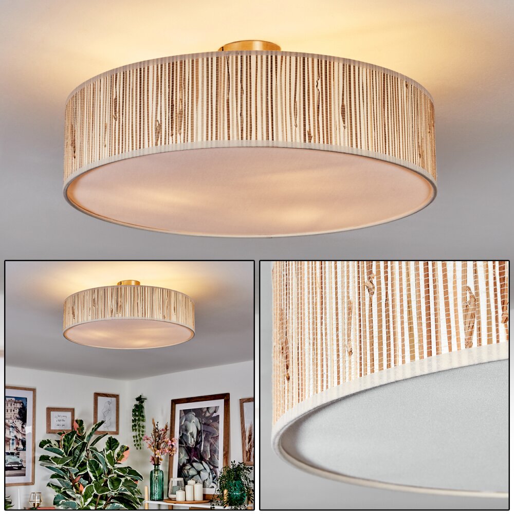 Foggia Plafonnier Nickel mat, 3 lumières main product photo