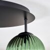 Koyoto Plafonnier, Boule lumineuse 45 cm Bleu, Vert, Cuivré, 5 lumières