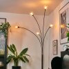 Nikkala Lampadaire Chrome, Noir, 5 lumières