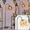 Koyoto Lampadaire Chrome, Noir, 1 lumière