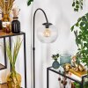 Koyoto Lampadaire Chrome, Noir, 1 lumière