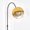 Koyoto Lampadaire Chrome, Noir, 1 lumière