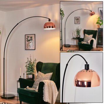 Baloca Lampadaire, Lampadaires arc Noir, 1 lumière