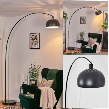 Baloca Lampadaire, Lampadaires arc Noir, 1 lumière
