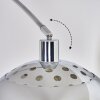 Baloca Lampadaire Chrome, Noir, 1 lumière
