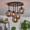 Gastor Plafonnier, Boule lumineuse 45 cm Fumé, 5 lumières