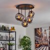 Gastor Plafonnier, Boule lumineuse 45 cm Fumé, 5 lumières