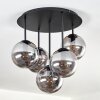 Gastor Plafonnier, Boule lumineuse 45 cm Fumé, 5 lumières
