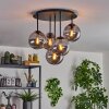 Gastor Plafonnier, Boule lumineuse 45 cm Fumé, 5 lumières