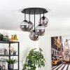 Gastor Plafonnier, Boule lumineuse 45 cm Fumé, 5 lumières