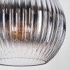 Koyoto Suspension, Boule lumineuse, Suspension grappe Ambre, Clair, Fumé, 5 lumières