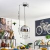 Koyoto Suspension, Boule lumineuse, Suspension Or, Noir, 1 lumière