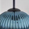 Koyoto Suspension, Boule lumineuse, Suspension grappe 35 cm Bleu, Or, Vert, Cuivré, 4 lumières