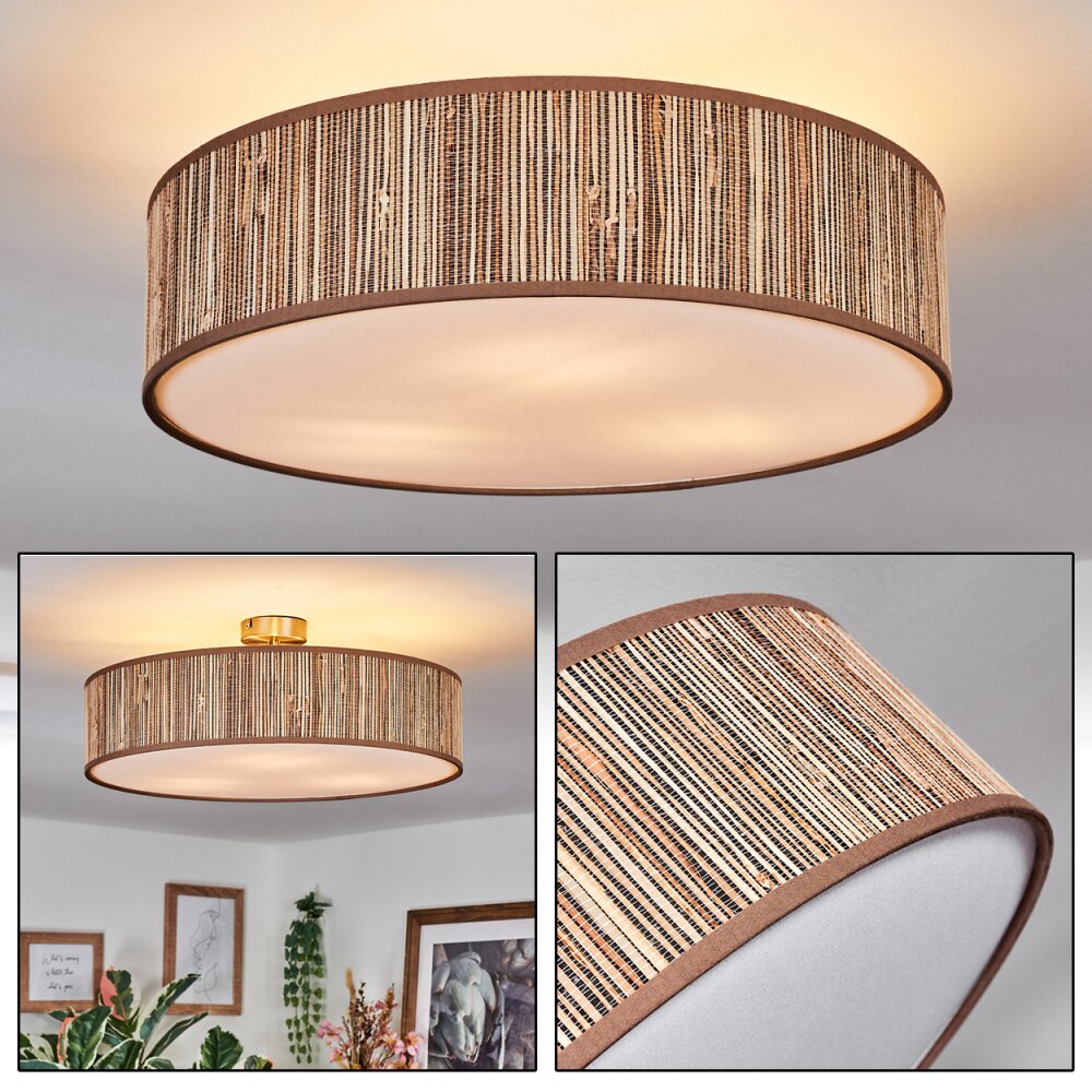 Foggia Plafonnier Nickel mat, 3 lumières main product photo