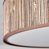 Foggia Plafonnier Nickel mat, 3 lumières