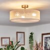 Foggia Plafonnier Nickel mat, 3 lumières