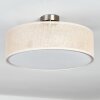 Foggia Plafonnier Nickel mat, 3 lumières