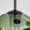 Ripoll Suspension, Boule lumineuse, Suspension grappe Bleu, Vert, Cuivré, 3 lumières