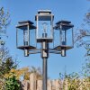 Tieva Réverbère, Eclairage de chemin Noir, Argenté, 3 lumières