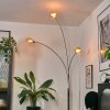 Nikkala Lampadaire Chrome, Blanc, 3 lumières