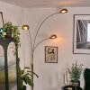 Nikkala Lampadaire Chrome, Blanc, 3 lumières