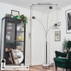 Nikkala Lampadaire Chrome, Blanc, 3 lumières