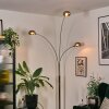 Nikkala Lampadaire Chrome, Blanc, 3 lumières