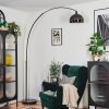 Baloca Lampadaire Chrome, Noir, 1 lumière