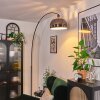 Baloca Lampadaire, Lampadaires arc Chrome, Noir, 1 lumière