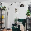 Baloca Lampadaire Chrome, Noir, 1 lumière