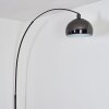 Baloca Lampadaire, Lampadaires arc Chrome, Noir, 1 lumière