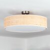 Foggia Plafonnier Nickel mat, 3 lumières