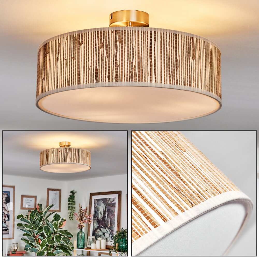 Foggia Plafonnier Nickel mat, 3 lumières main product photo