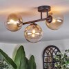 Chehalis Plafonnier, Boule lumineuse Ambre, Clair, 3 lumières